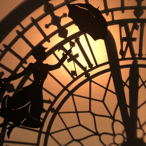 SVG Digital Download Mary Poppins for Shadow Box- SVG Digital File SVG Digital Download Mary Poppins for Shadow Box- SVG Digital File