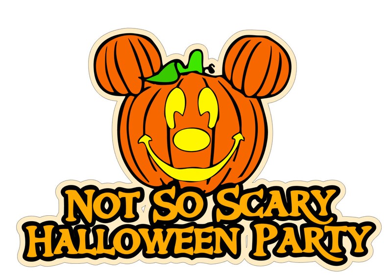 SVG Digital Download Not so Scary Halloween Party Mouse Etsy