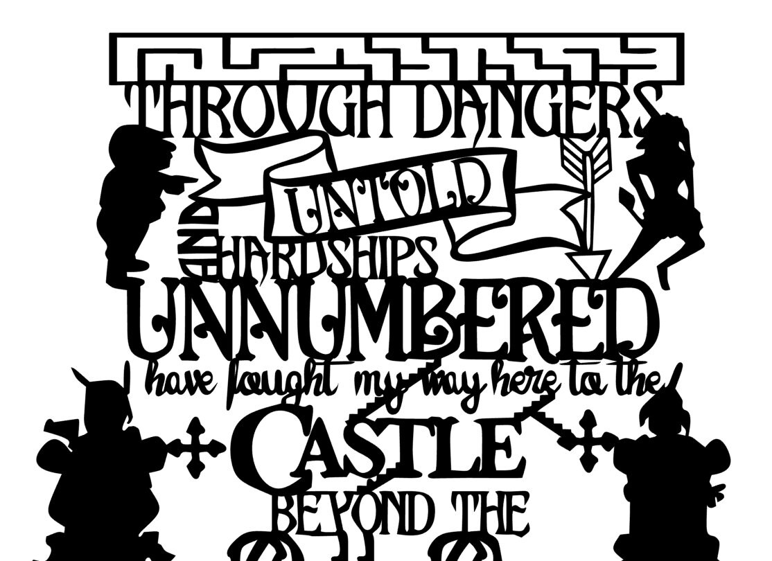 Labyrinth Svg Through Dangers Untold Digital Download Digital Etsy