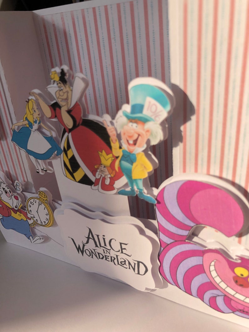 Download SVG Digital Download 3D Alice im Wunderland Karte digitale ...