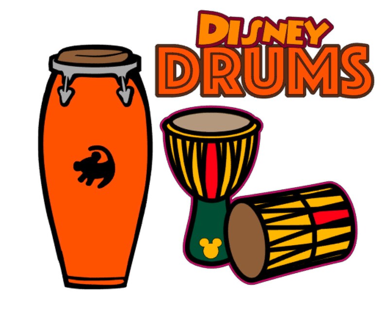SVG Digital Download Disney Drums cutting file .svg for Etsy