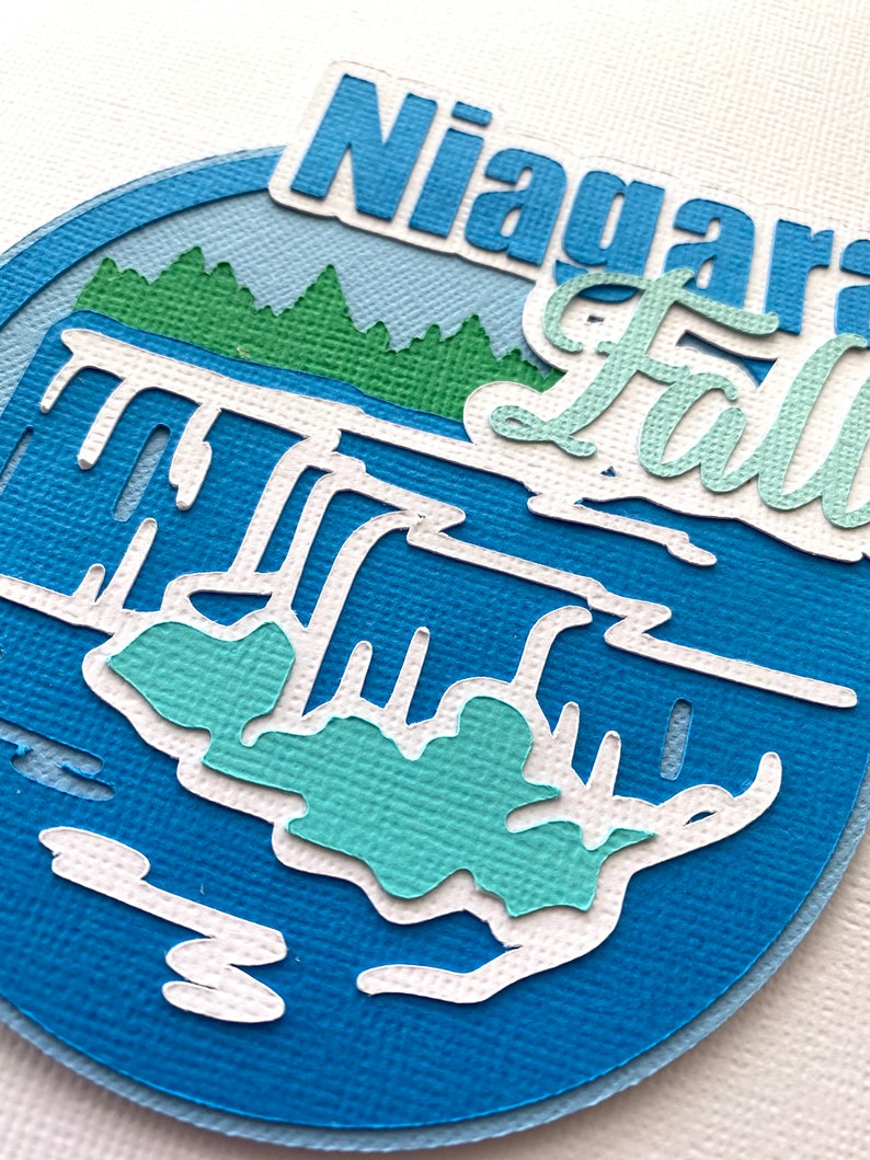 Niagara Falls Die Cut Scrapbook Page Embellishment - Etsy