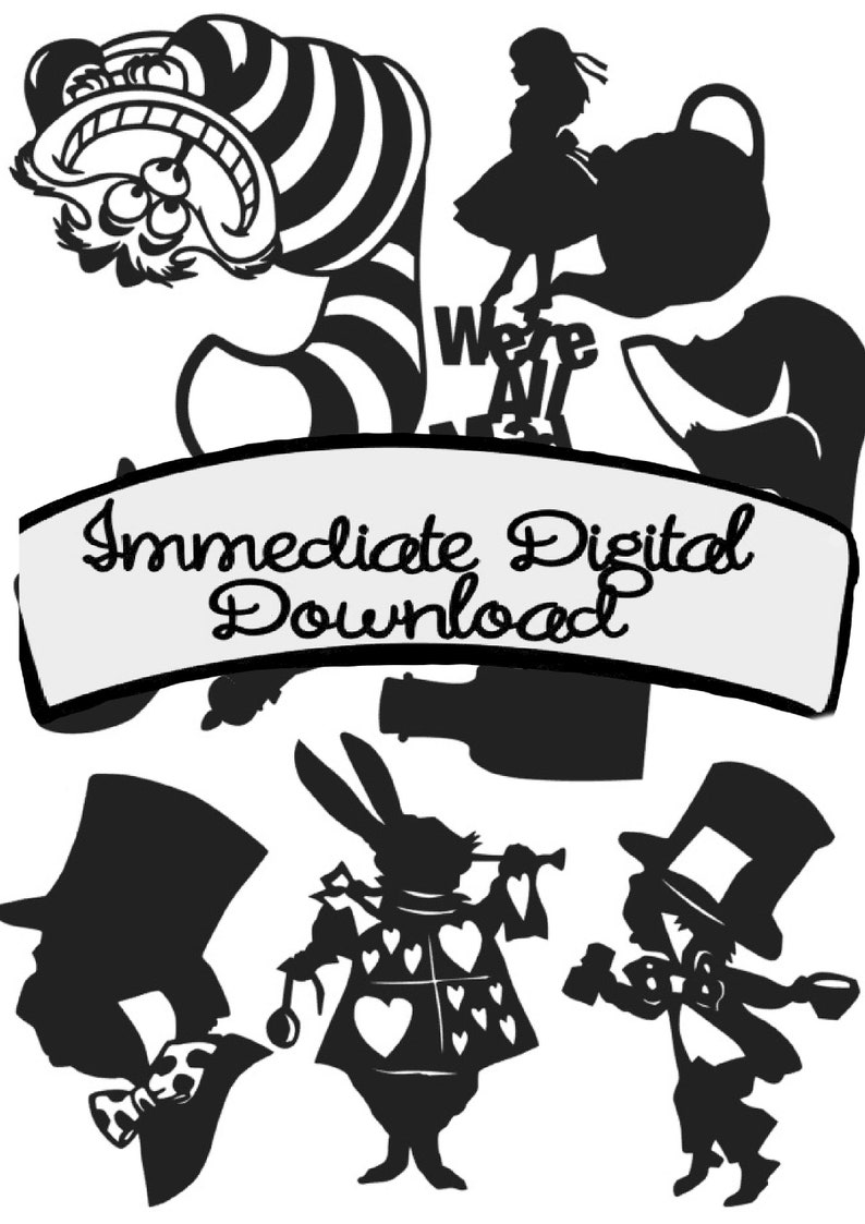 Download Alice In Wonderland Svg Cutting Files - Layered SVG Cut File