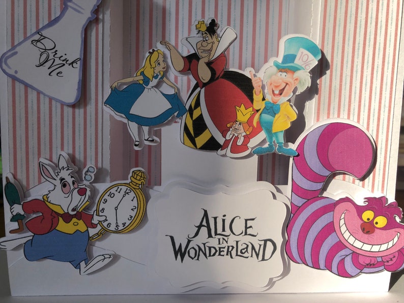 SVG Digital Download 3D Alice im Wunderland Karte digitale | Etsy