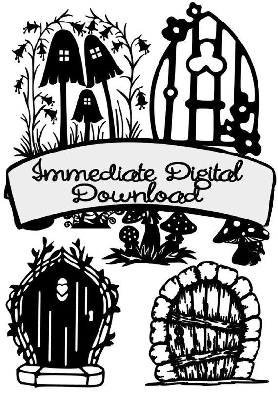 Download Svg Digital Download Fairy Doors And Mushrooms Svg For Etsy 3D SVG Files Ideas | SVG, Paper Crafts, SVG File