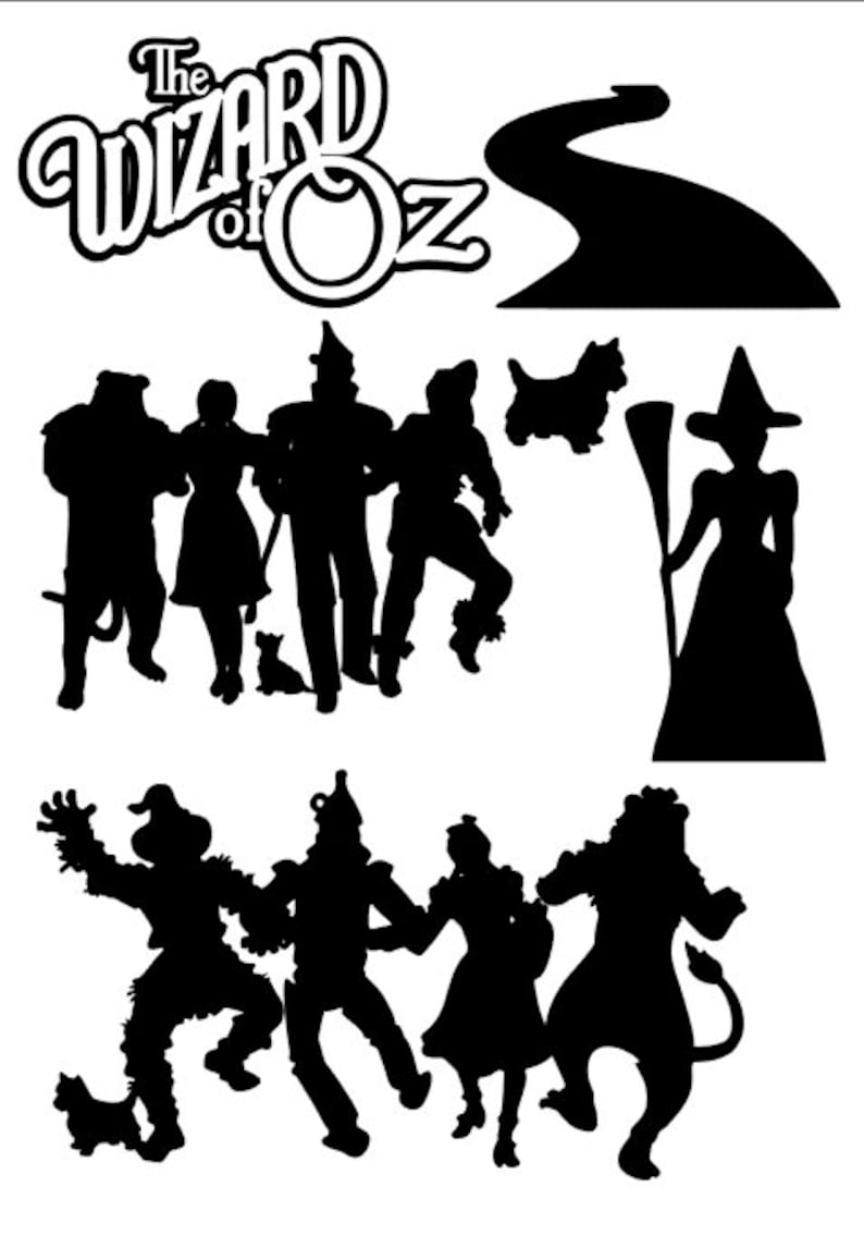 SVG Digital Download Wizard of Oz bundle .svg for Etsy