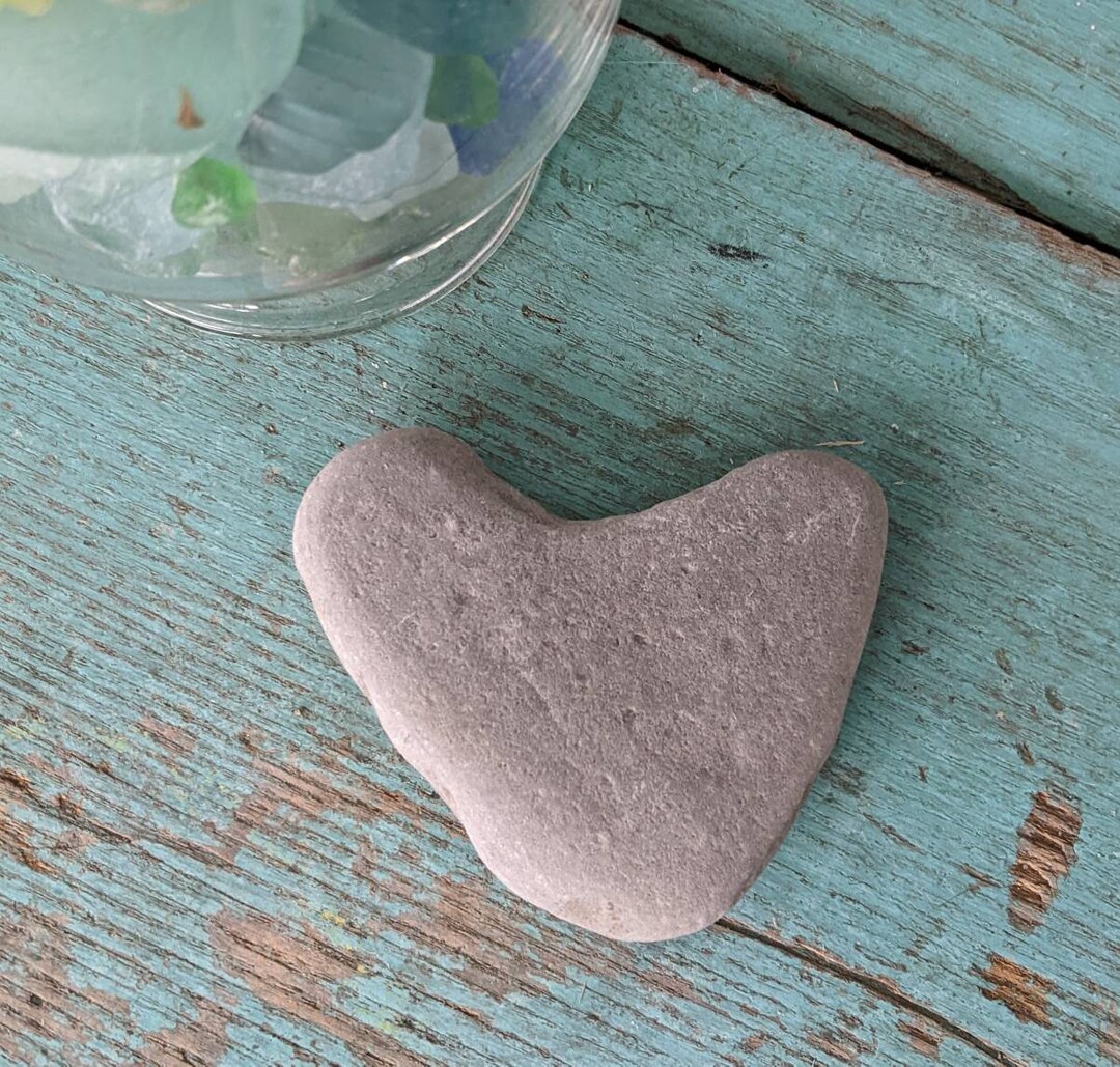 Heart Shaped Beach Rock Lake Erie Rock Beach Decor Garden Decor ...