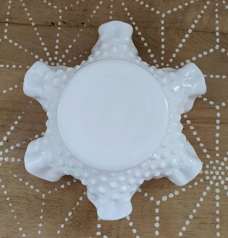 Vintage Fenton Hobnail Ruffle Candy Dish, Catchall Dish - Etsy