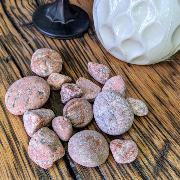 Pink Beach Stones - Lake Erie - lot of 15