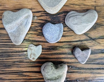 Heart Shaped Beach Rocks - Lake Erie - Set of 8