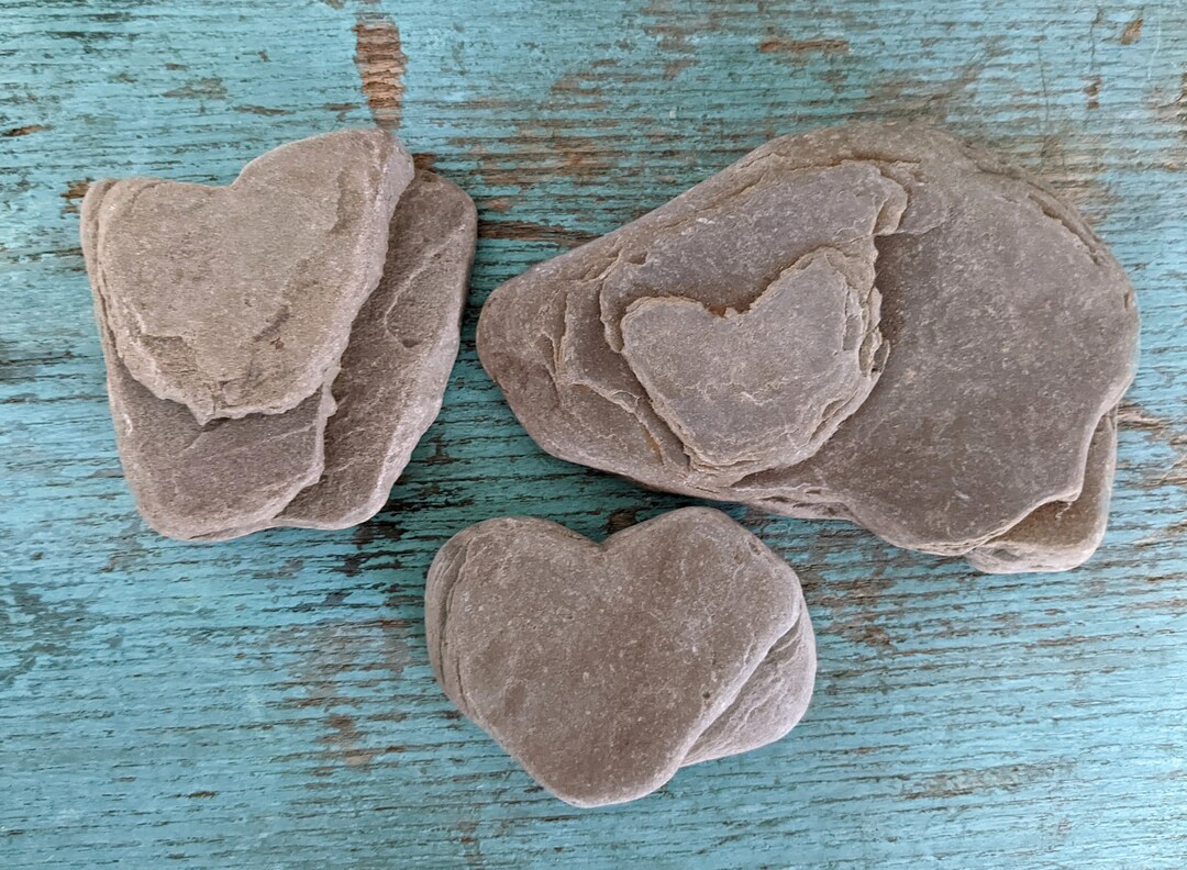 Heart Shapes Within a Rock Lake Erie Rocks Paper Weights - Etsy