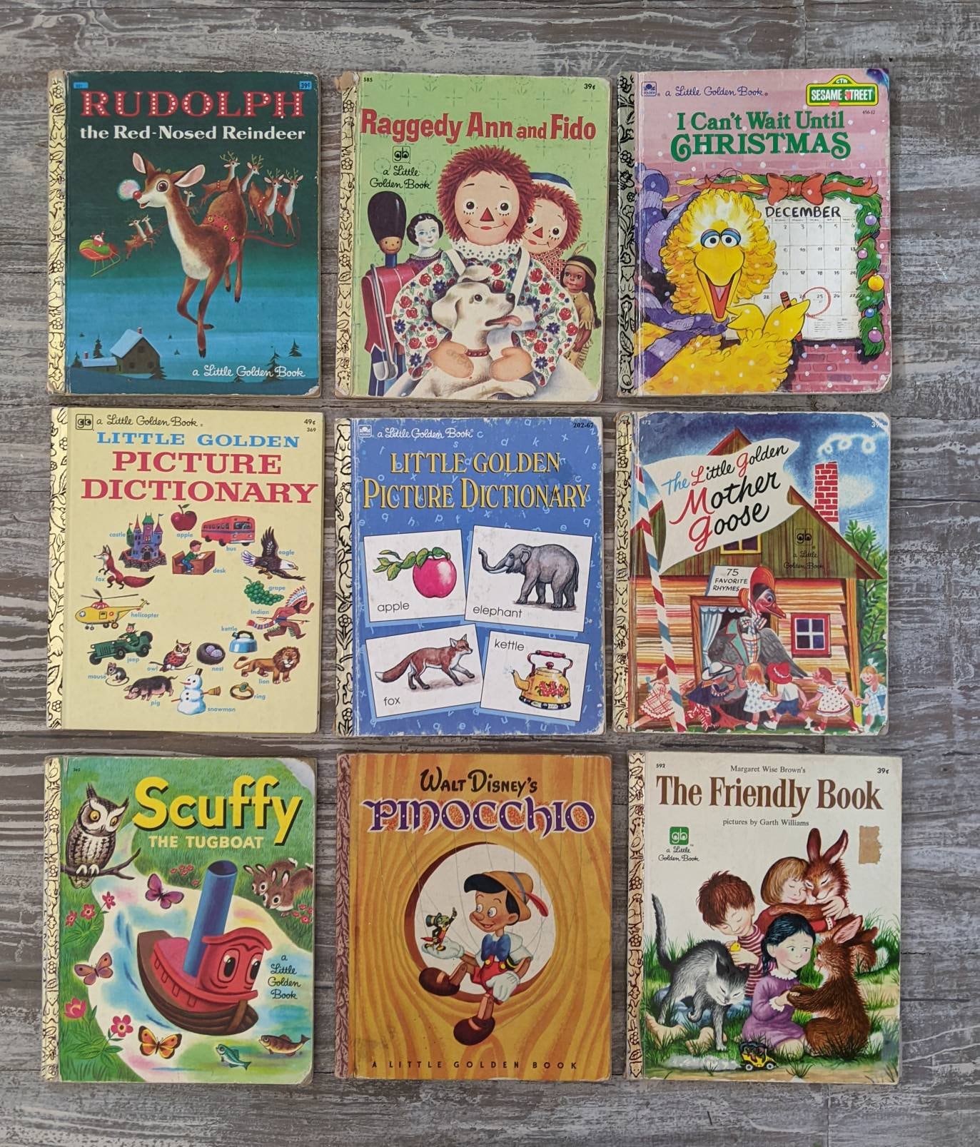 Vintage Little Golden Books - Build a Book Lot - 1960's, 1970's, 1980's
