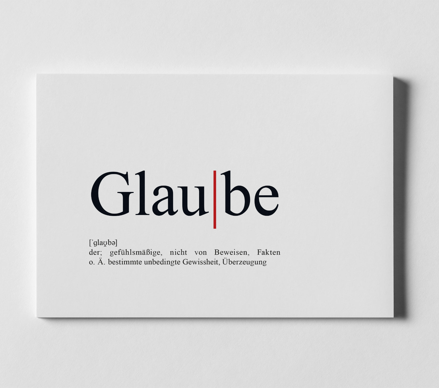 Postkarte Glaube Definition | Etsy