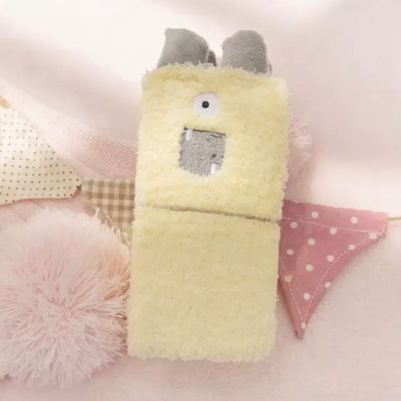 Fluffy Little Monster Socks - Etsy UK