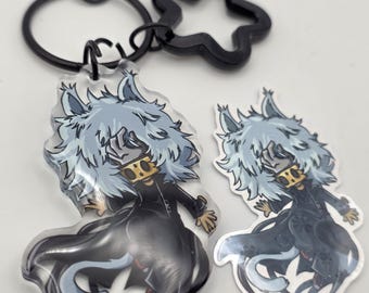 Kitty Shigaraki Keychain and Sticker Set