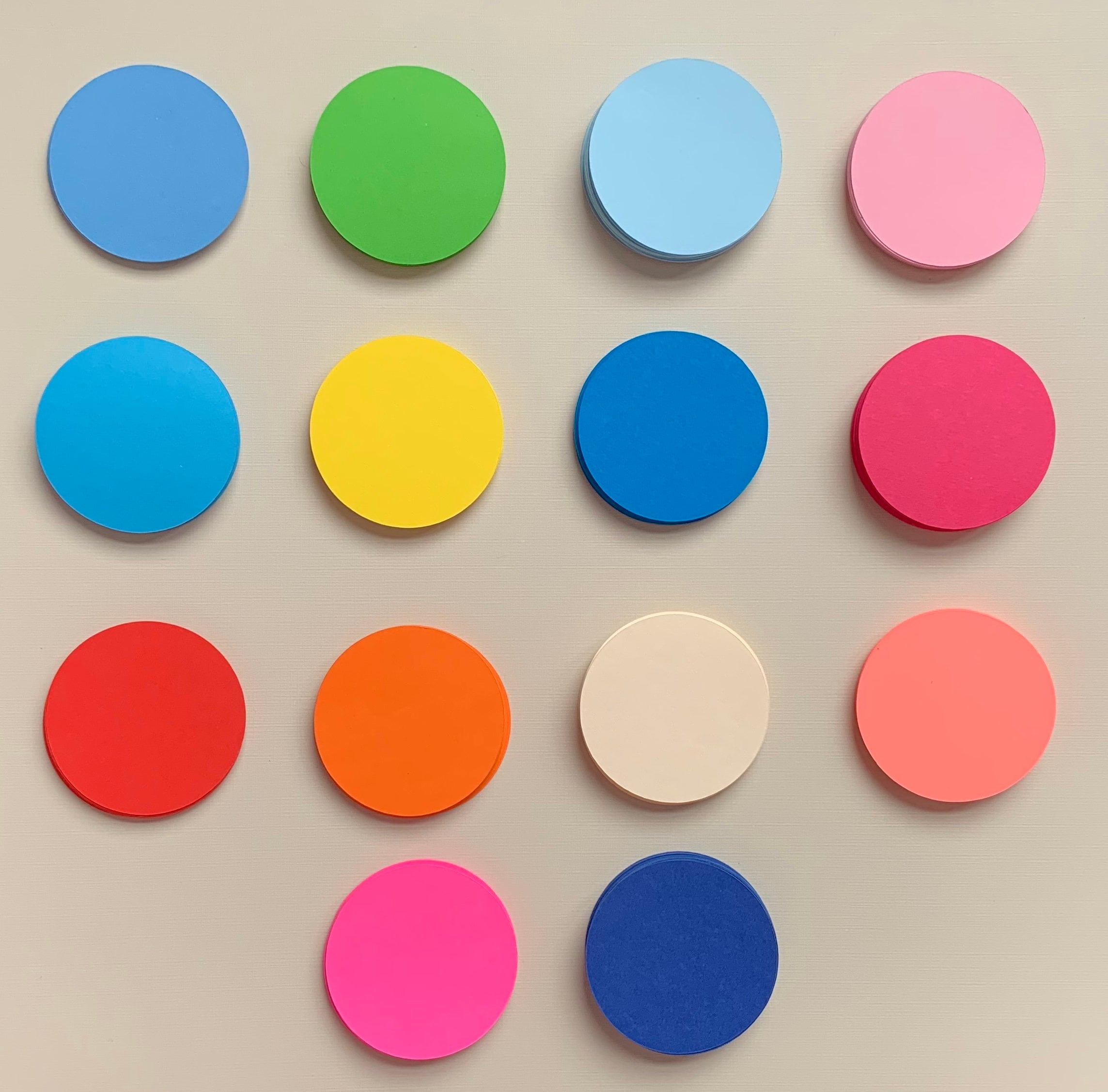 Circle Cut Out Paper Scrapbooking Paper Paper Circles Round Etsy