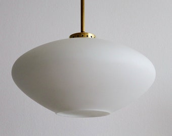 Italian chandelier | Etsy Scandilux ceiling light frosted glass