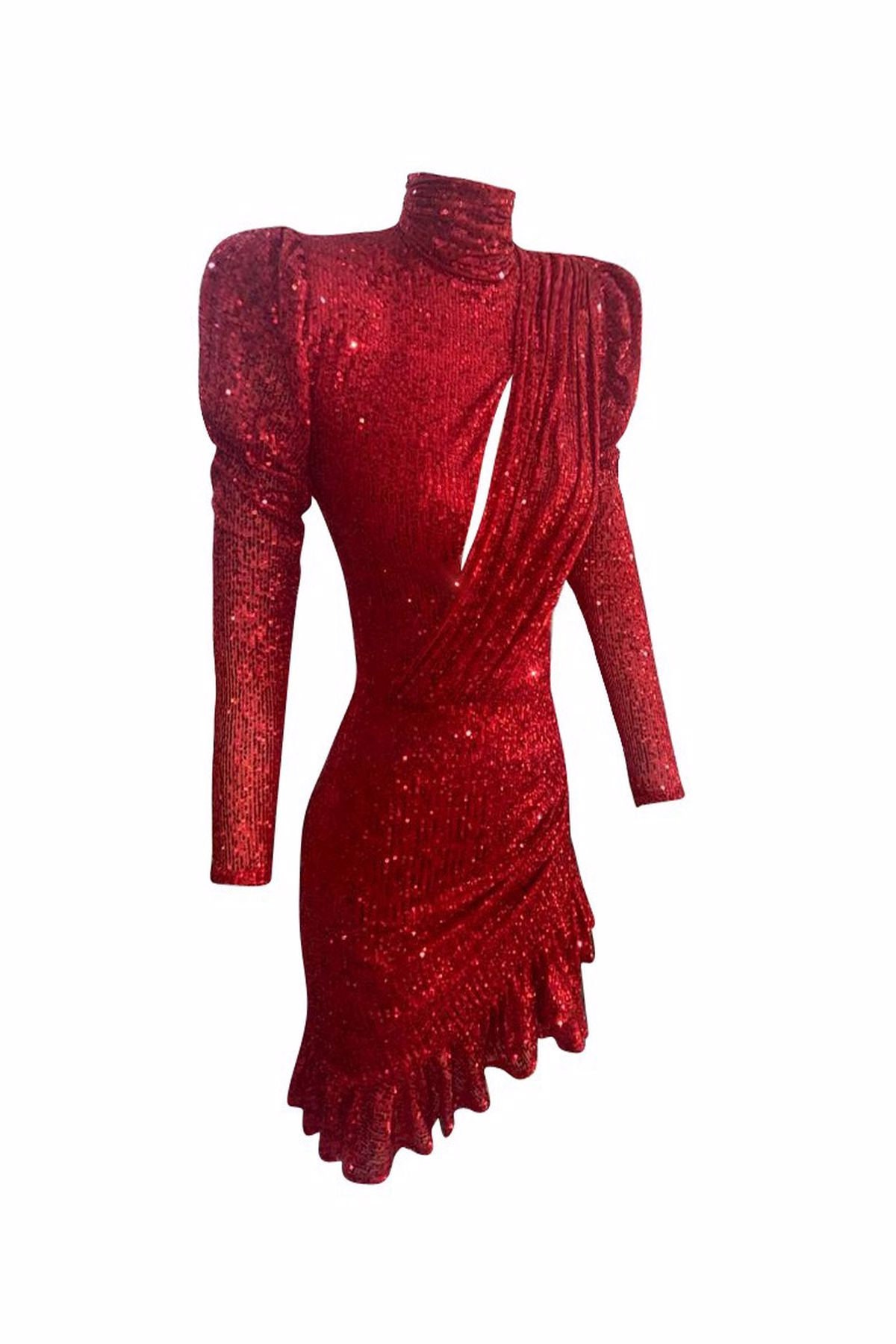 slim fit dress slacks Akira Sequins After Dark Mini Dress | Black main image 0