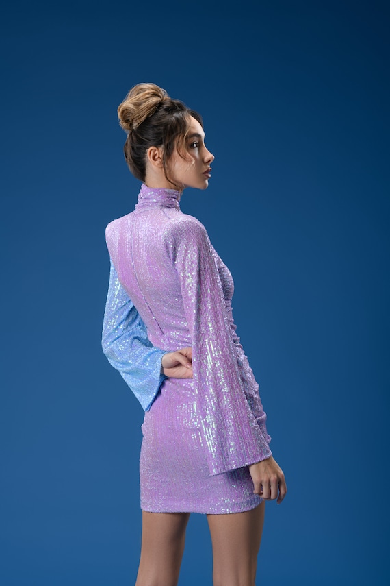 pink sequin disco dress Liria Sequin Mini Party Dress