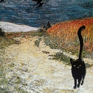 Monet's Cat Blank Card
