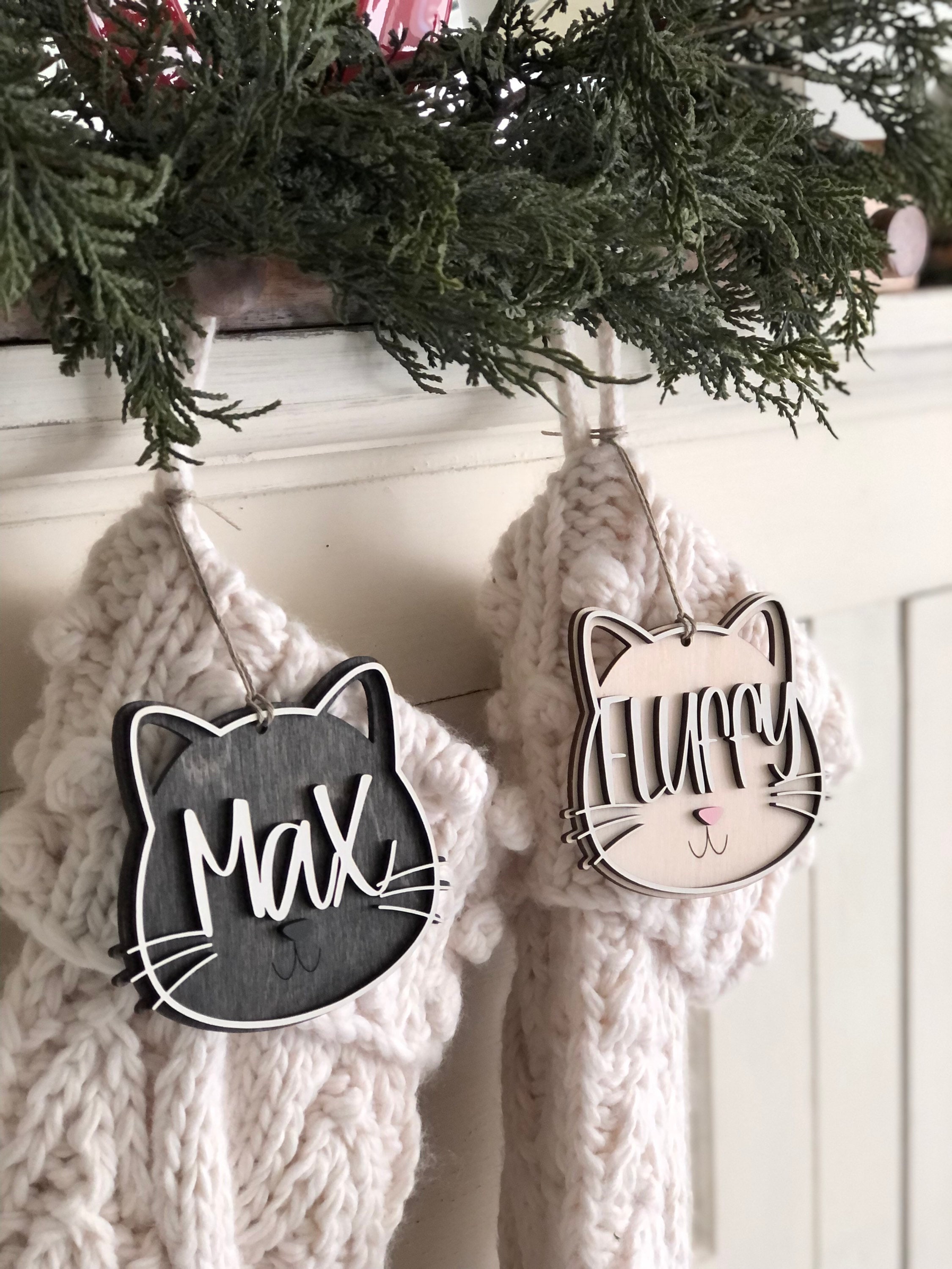 Personalized Cat Ornament Custom Cat Ornament Personalized Etsy