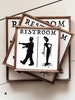 Halloween Decor | Restroom Sign | Horror | Farmhouse Sign | Rustic Wood Decor | Halloween Sign | MULTIPLE SIZES 