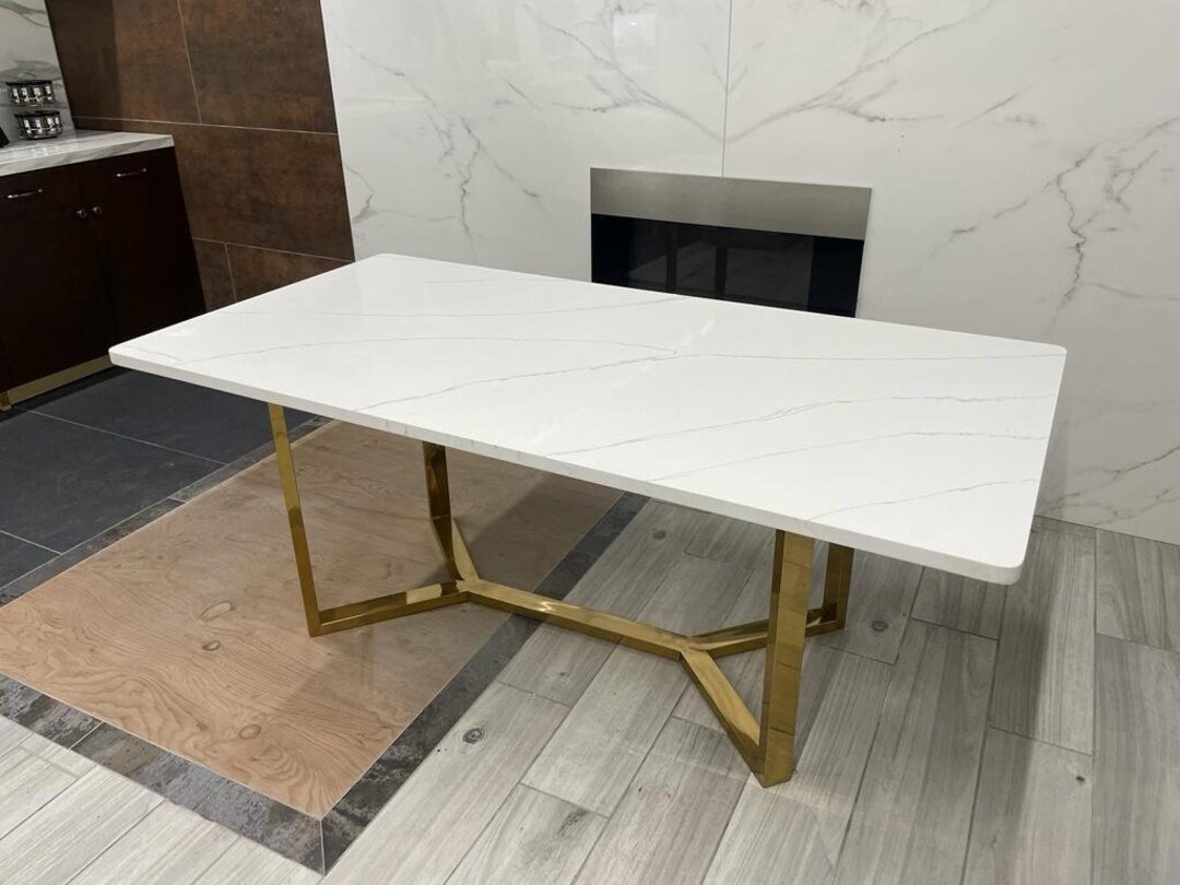 Quartz Dinning Table Etsy