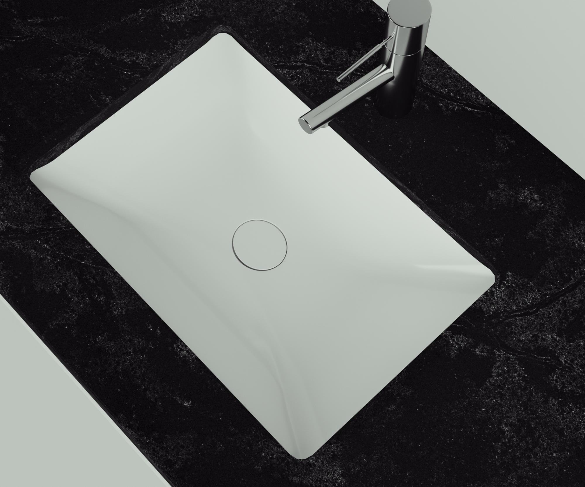 42 Inch Modern Bathroom Vanity Top, Marble Vanity Top for Cabinet, Vanity Countertop Over the ...