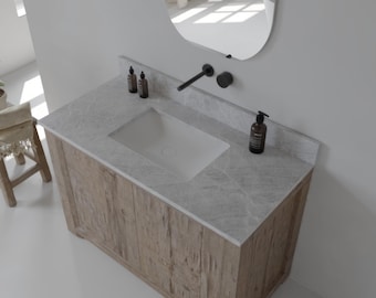 42 inch Modern Bathroom vanity top, Marble vanity top for cabinet, vanity countertop over the cabinet, custom vanity sink, farmhouse vanity