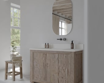 42" Quartz Farmhouse Bathroom Vanity Top - Customizable, American Made