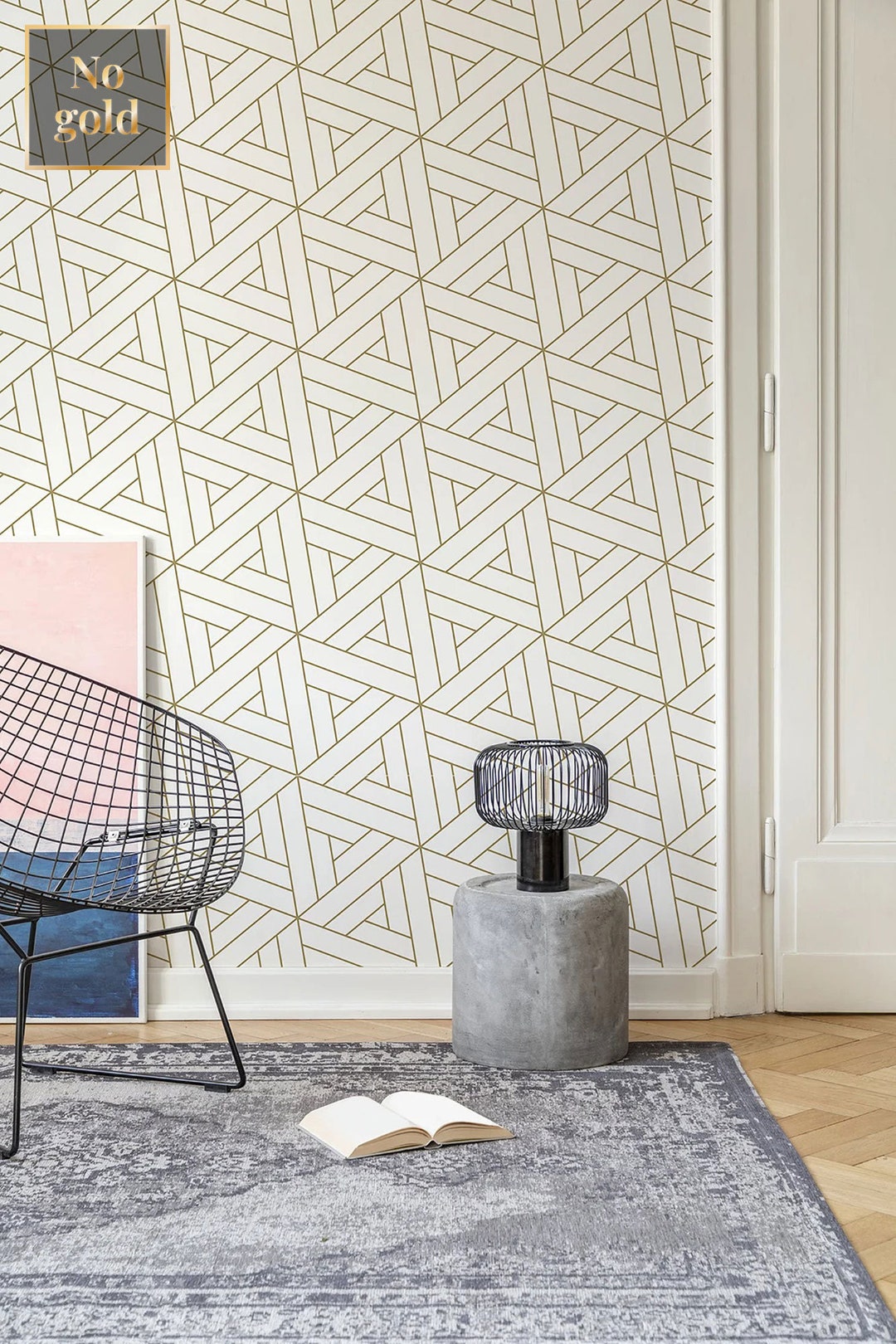 Art Deco Wall Mural Self Adhesive Wallpaper With Geometric - Etsy