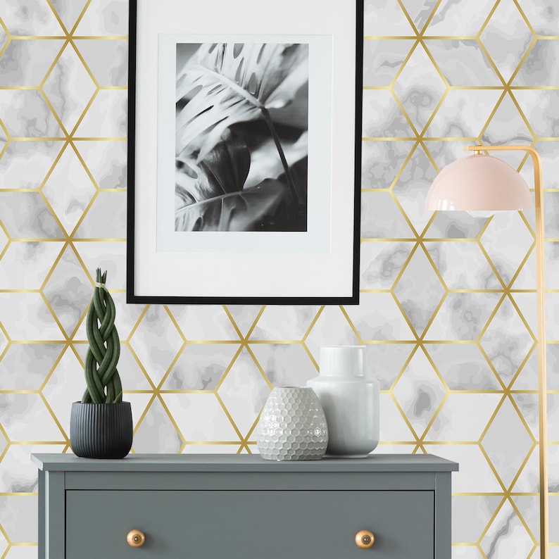 Luxury removable wallpaper peel and stick wall mural with | Etsy