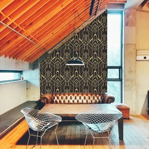 Art Deco Self Adhesive Wallpaper Peel and Stick Wall Mural Etsy