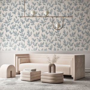 Branches and leaves wallpaper, wall mural, self-adhesive, peel and stick, wallpaper mural, wall decor, custom wallpaper
