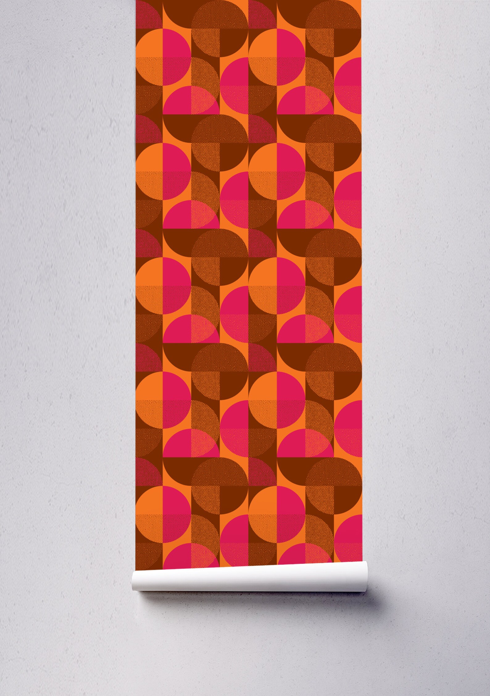 Vintage Geometric Wallpaper Repositionable Peel and Stick Etsy