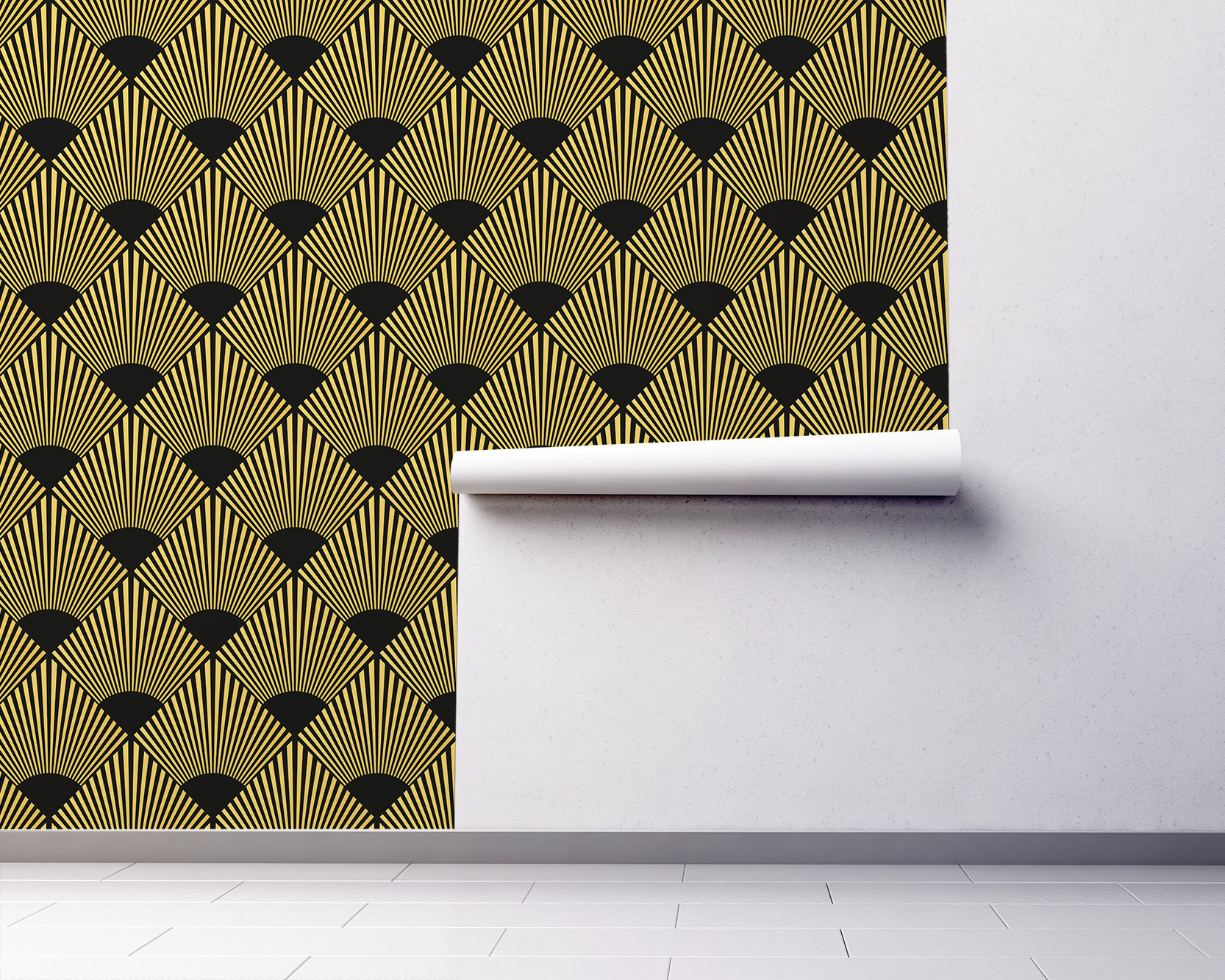 Dark Art Deco Wallpaper Peel and Stick Removable Wallpaper | Etsy