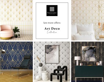 Papel Pintado - Diseño De Arcos - 6 BANDAS 60x260 Cm = Superficie