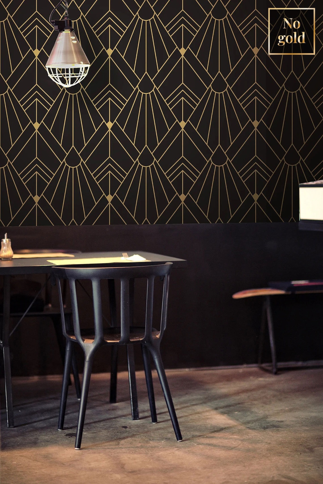 Art Deco Wallpaper, Peel and Stick Wall Mural, Geometric Pattern in ...