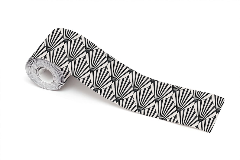 Black and White Stair Riser Decals 10 Stickers Set Geometric Etsy