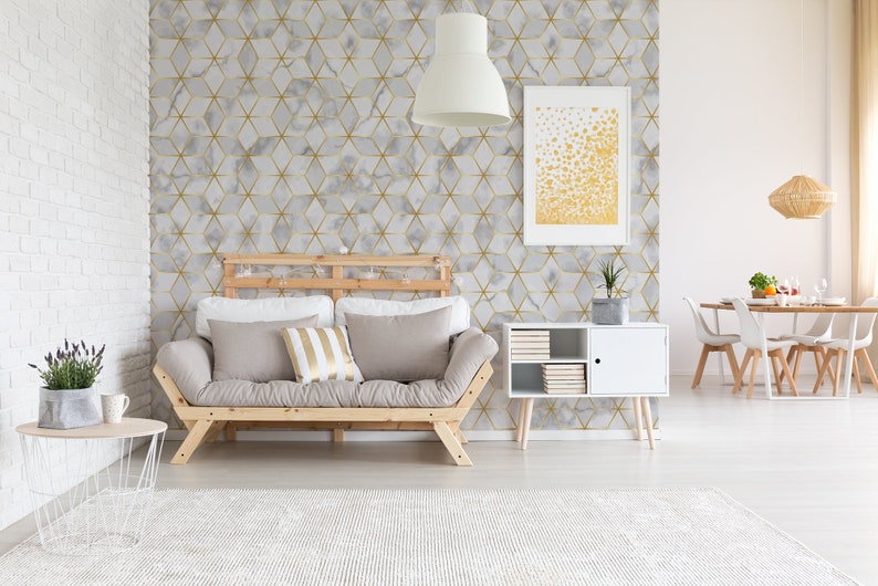 Luxury removable wallpaper peel and stick wall mural with | Etsy