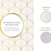 Art Deco Geometric Wallpaper, Shell Pattern, Peel and Stick, Abstract ...
