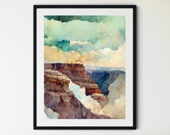 Grand Canyon Print, Grand Canyon Art, Grand Canyon National Park Art Print, Grand Canyon Wall Art, Southwestern Wall Art, Grand Canyon Photo