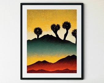 Joshua Tree National Park Print, Joshua Tree National Park Poster, Joshua Tree Print, Joshua Tree Photo, Joshua Tree Wall Art, Cactus Print