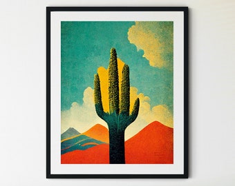 Saguaro National Park Arizona Print, Saguaro Art, Saguaro Cactus, Saguaro Art Print, Saguaro Poster, Saguaro Print, Saguaro Wall Art
