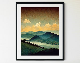 Shenandoah National Park Print, Shenandoah National Park Poster, Shenandoah Valley Print, Shenandoah Wall Art, Blue Ridge Mountains