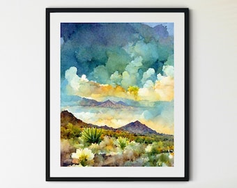 Saguaro National Park Arizona Print, Saguaro Travel Print, Saguaro Poster, Arizona Wall Art, Saguaro Cactus Print, Woestijn Print