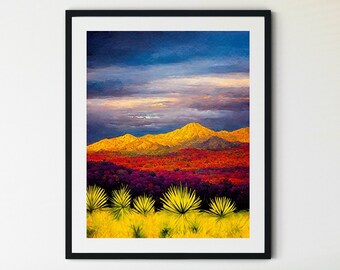Saguaro National Park Arizona Print, Saguaro Travel Print, Saguaro Poster, Arizona Wall Art, Saguaro Cactus Print, Desert Print