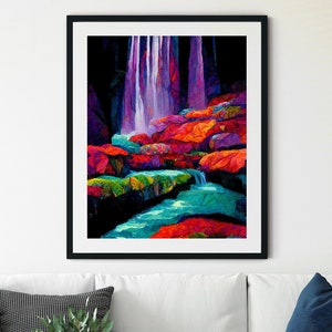 Ruby Falls Druck, Tennessee Wasserfall Druck, Landschaft Druck, Tennessee Druck, Wasserfall Wandkunst, Wasserfall Druck, Nationalpark Druck