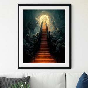 Stairway to Heaven Print, Road to Heaven, Printable Stairway to Heaven, Heaven Print, Memorial Print, Heaven Printable, Memorial Background