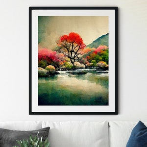 Arashiyama Print, Kyoto Wall Art, Kyoto Japan Print, Kyoto Travel Poster, Japanese Art Print, Japanese Wall Art, Japan Wall Art, Japan Print
